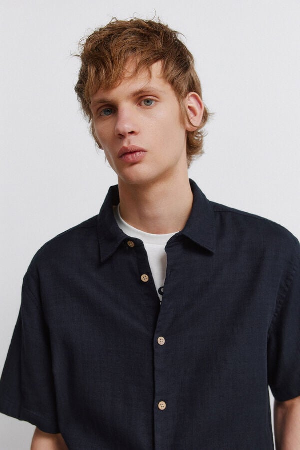 Springfield Rustic short sleeve shirt blue