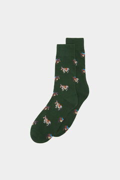 Springfield Socken Affen grün