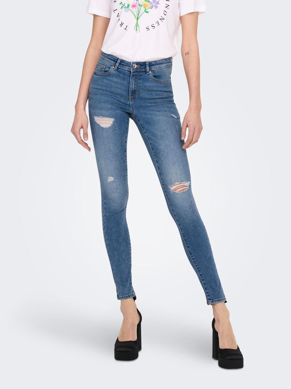 Springfield Skinny jeans azul medio