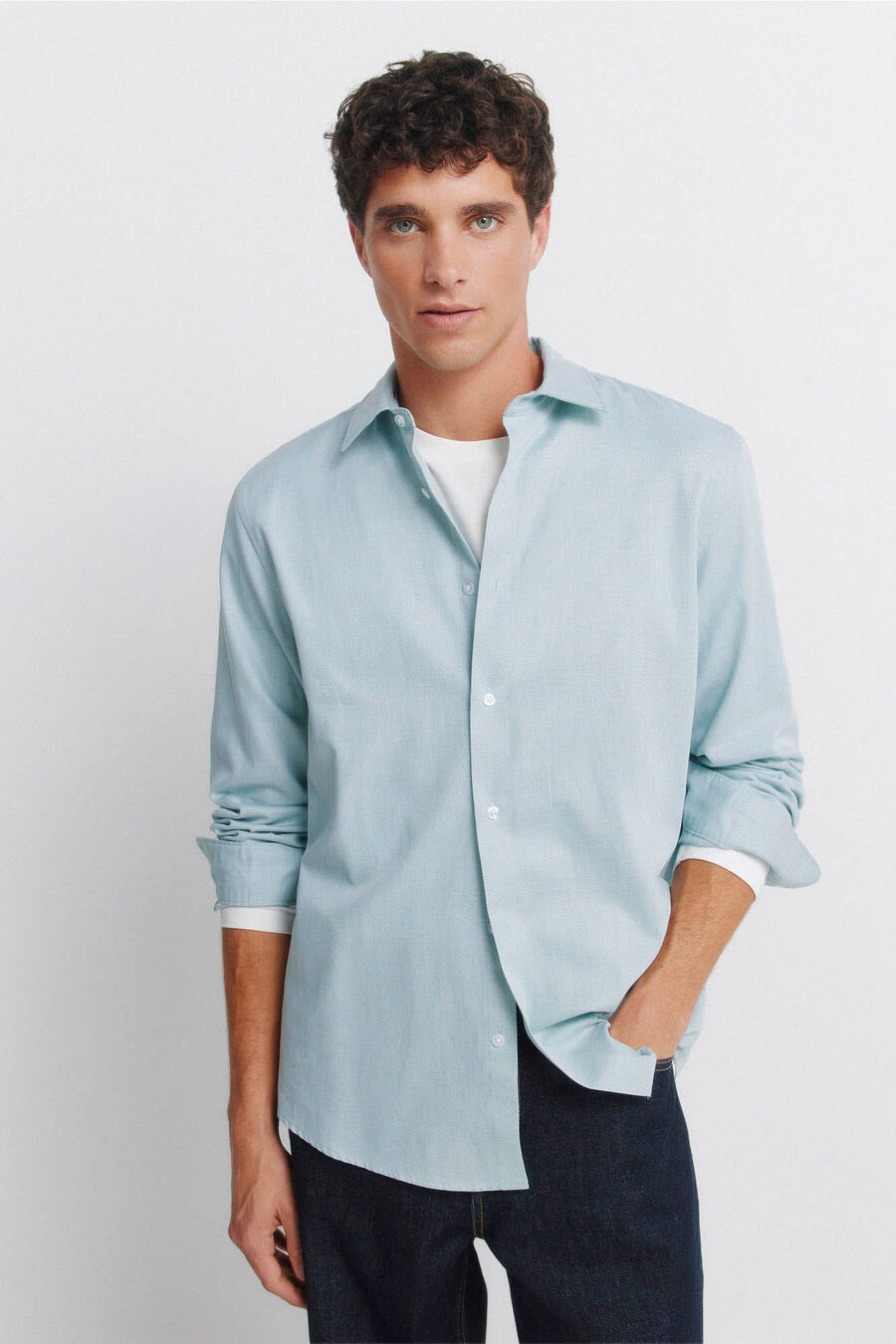 Camisa vestir estructura easy care