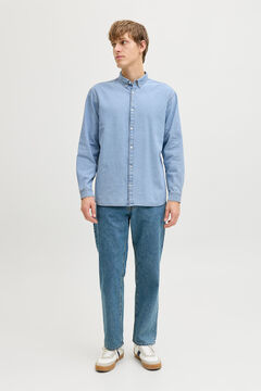 JJ REBEL Baumwollhemd lang&auml;rmelig relaxed