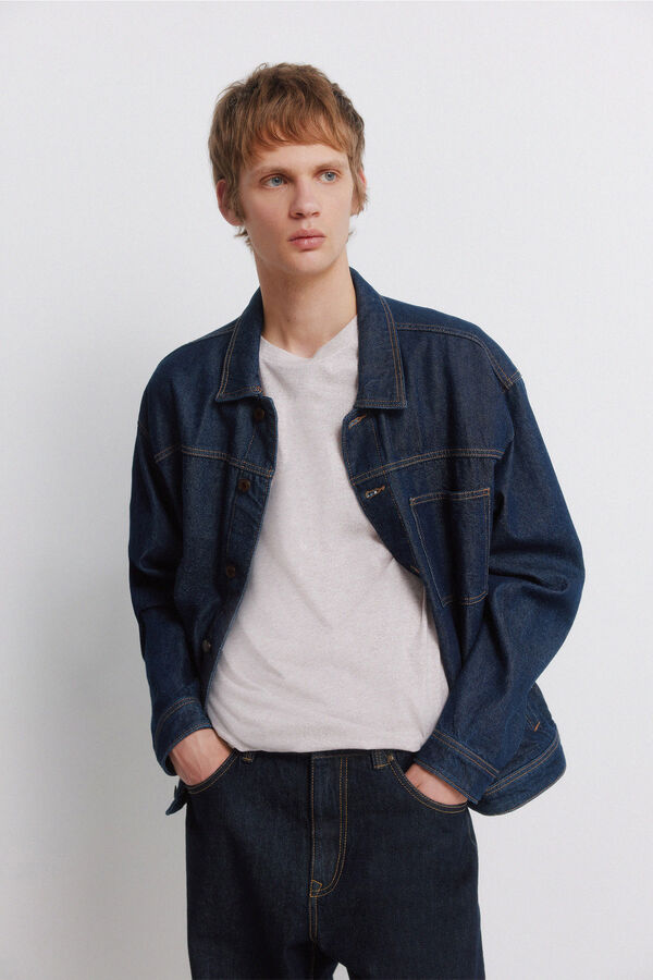 Springfield T-shirt micro rayure rouge