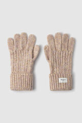 Pepe Jeans Guantes de punto de espiga rosa