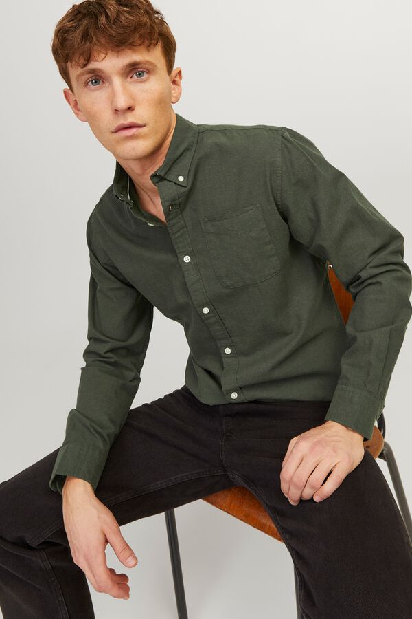 Jack & Jones Regular oxford shirt green