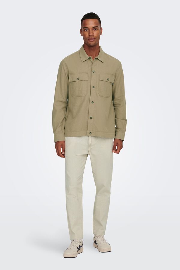 Only & Sons Linen trousers grey