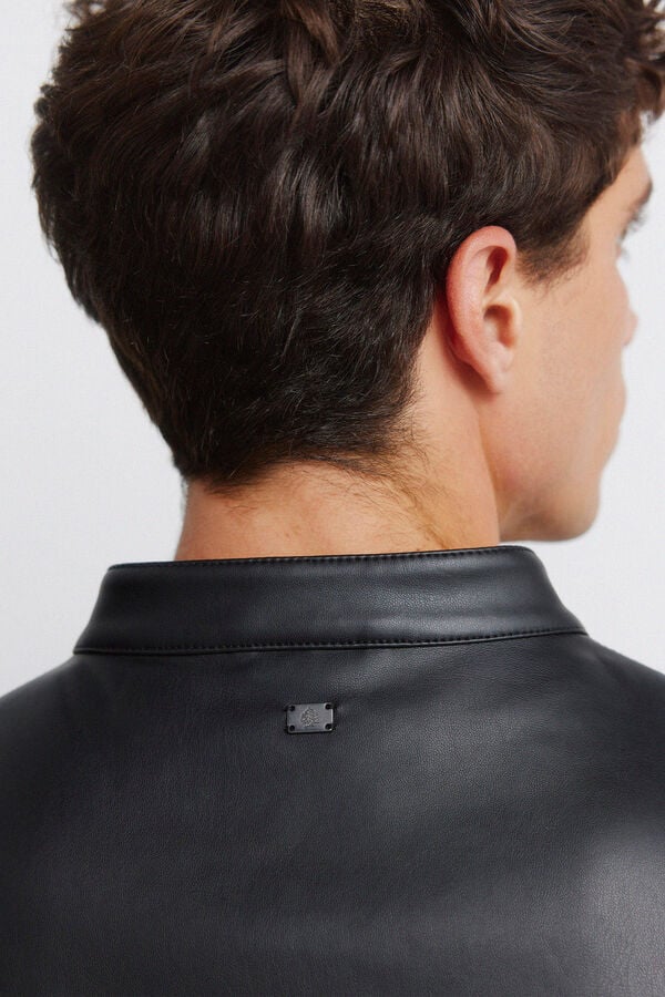 Springfield Blouson effet cuir noir