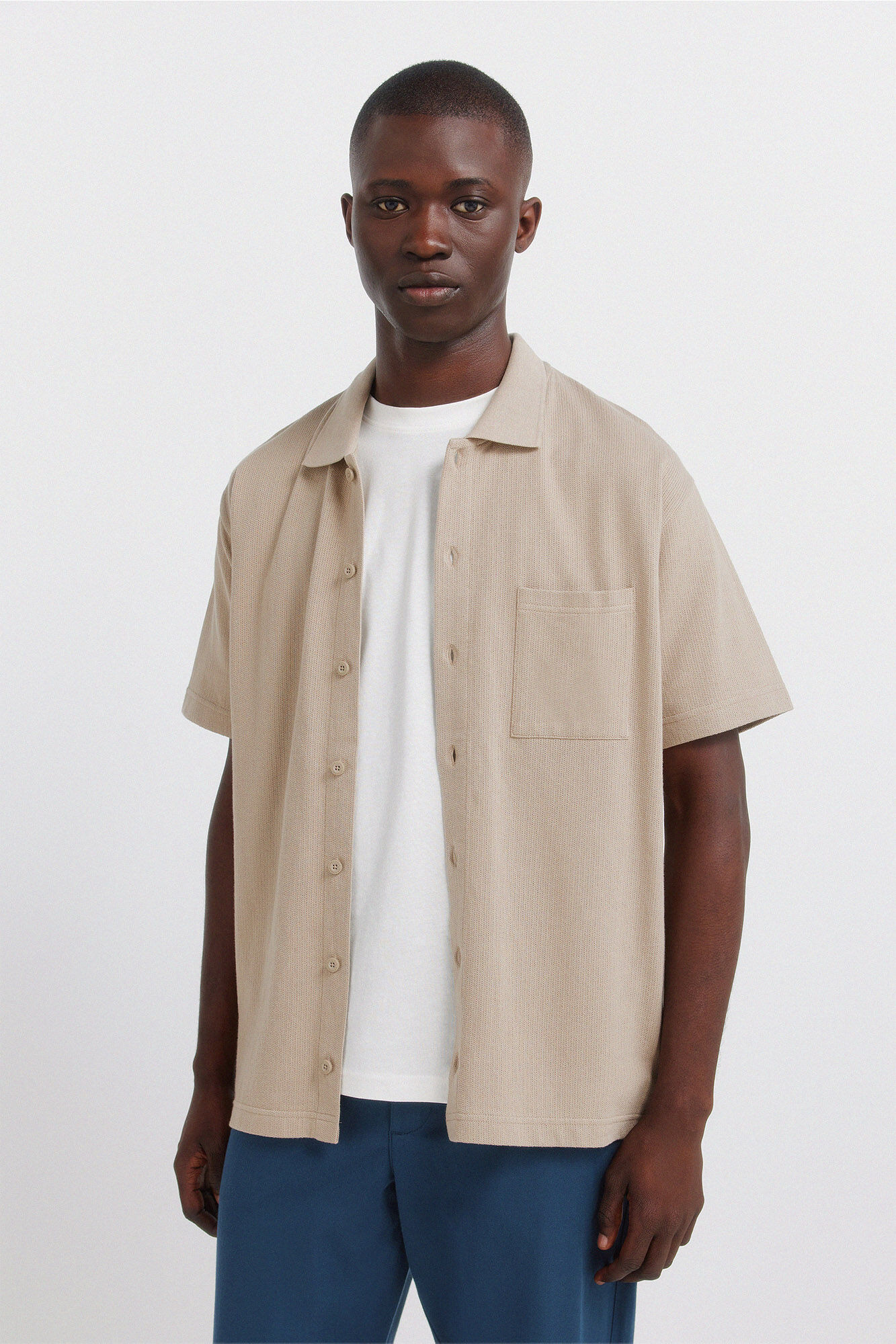 Springfield Polo col chemise poche regular fit