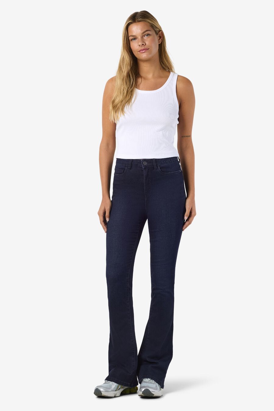 Jeans bootcut de tiro alto