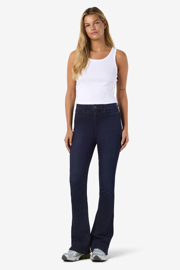 Noisy May High-waisted bootcut jeans bleu