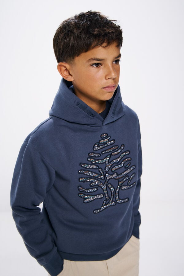 Springfield Tree sweatshirt for kids plava