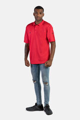 Springfield  Technical short-sleeved polo shirt piros