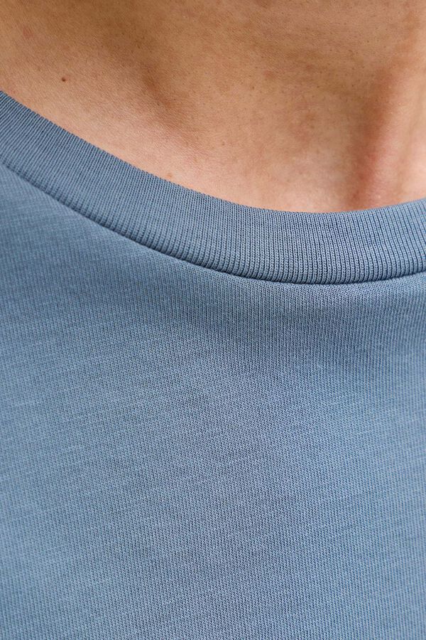 Jack & Jones Camiseta slim fit algod&oacute;n logo icono gris