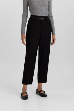 Springfield Tailored trousers with belt