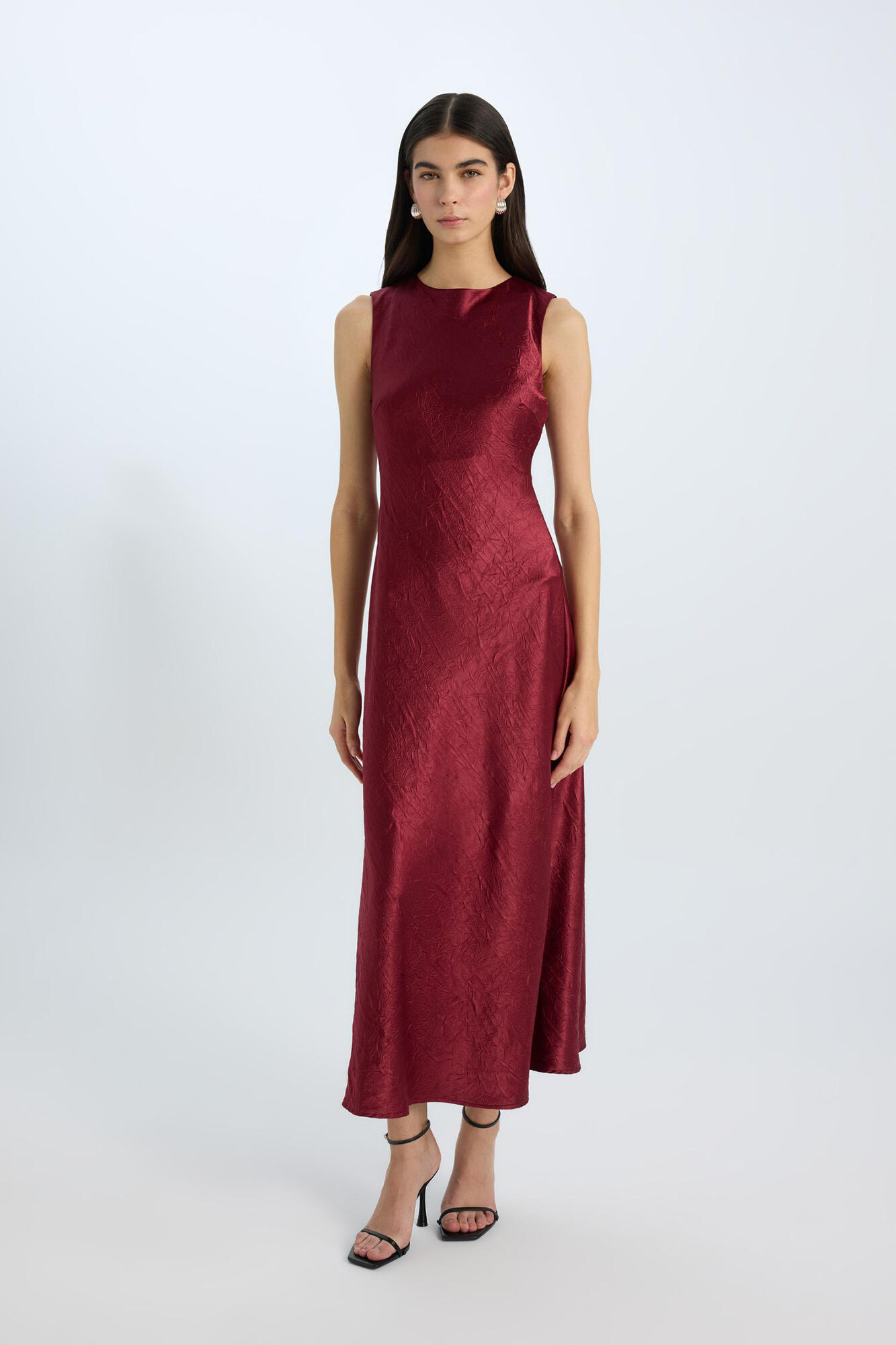 DeFacto Vestido largo satinado