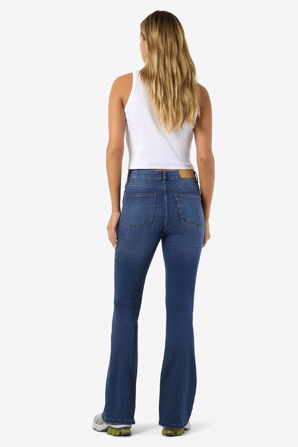 Noisy May Bootcut-Jeans mit hoher Taille Blau
