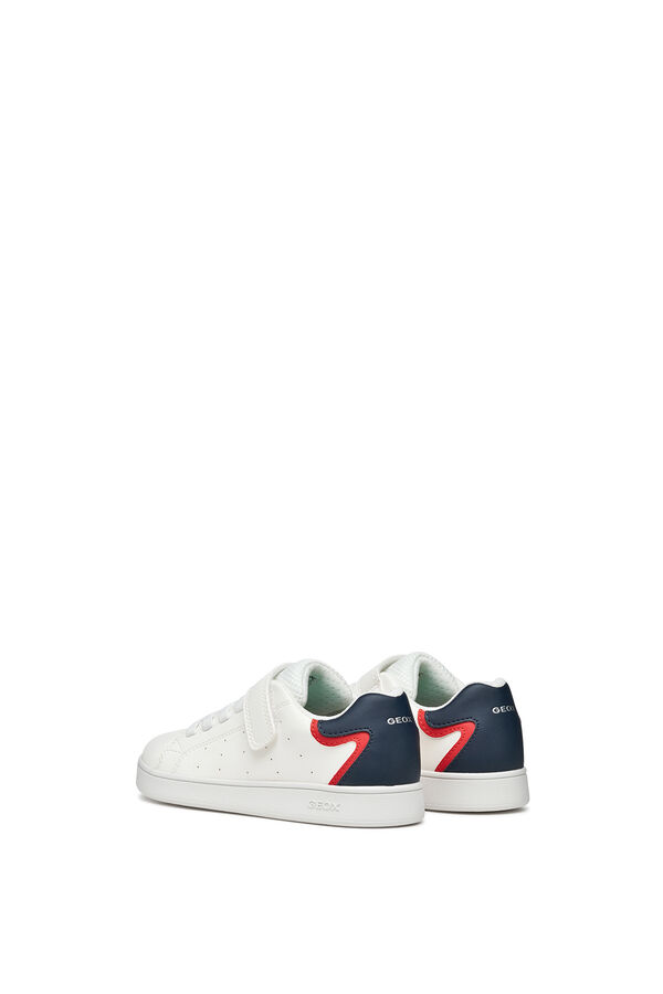 Geox Faux leather trainers white