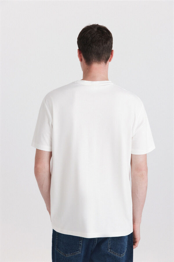 Springfield T-shirt com aspeto t&eacute;cnico bege