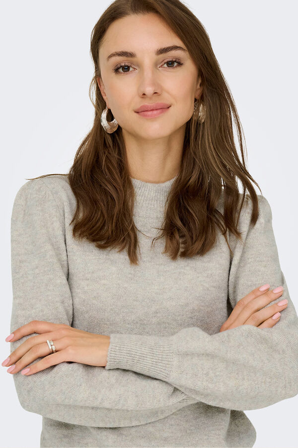 JDY High neck jumper grey