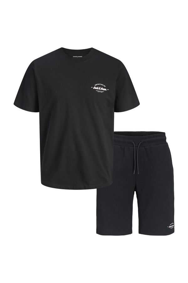 Jack & Jones Sports set T-shirt and shorts black