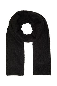 Springfield Plain knitted scarf fekete