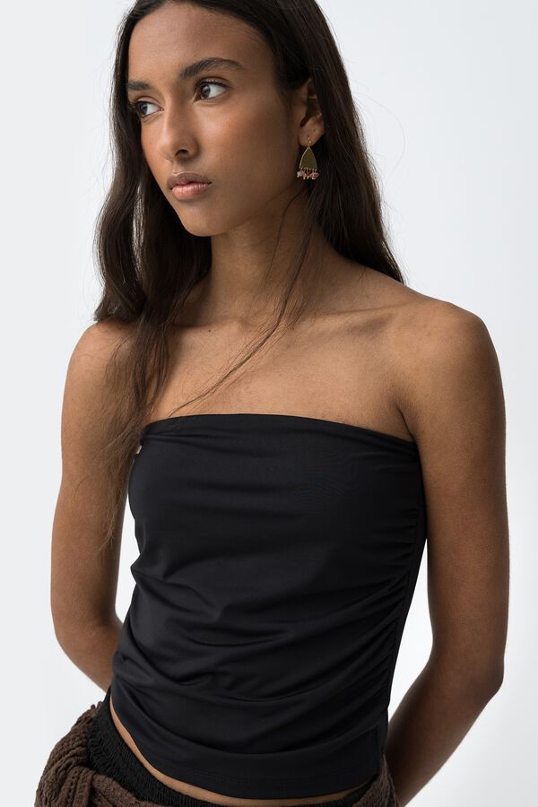 Tiffosi Young Fitted bandeau top noir