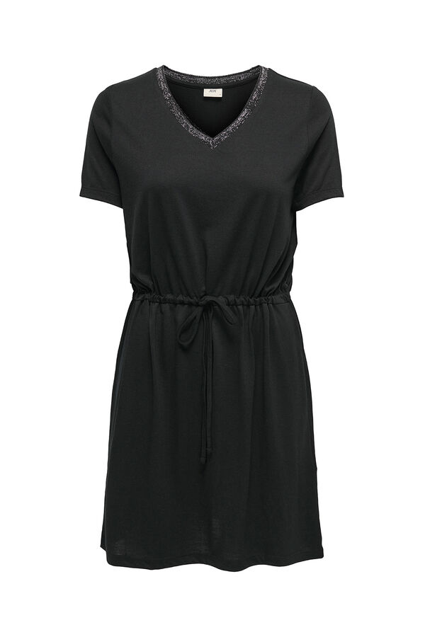 JDY Lurex short dress black