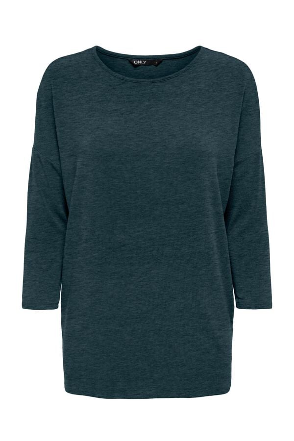 Only French sleeve T-shirt blue