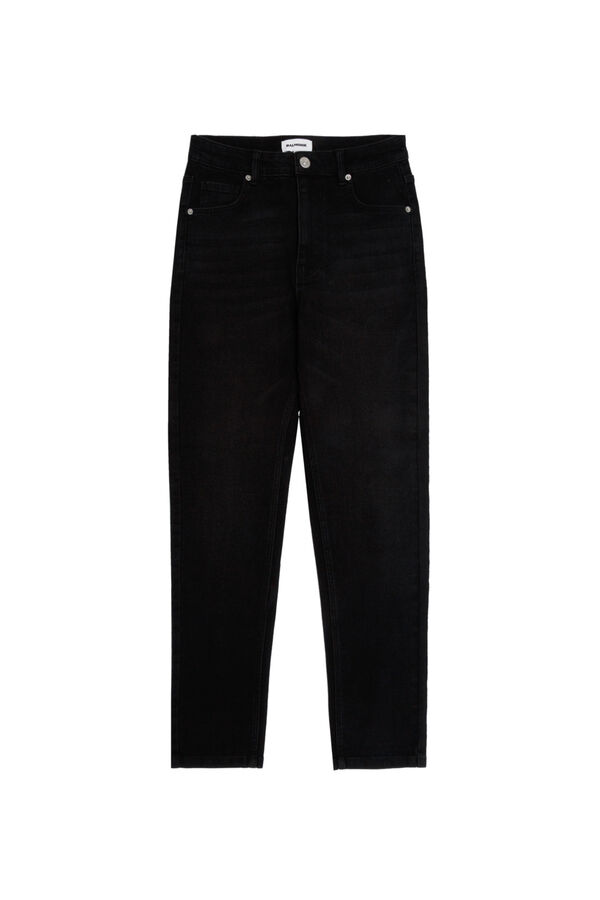 Balmohk Jeans skinny tiro alto negro