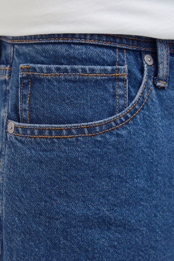 JJ REBEL Loose-fit denim Bermuda shorts bleu