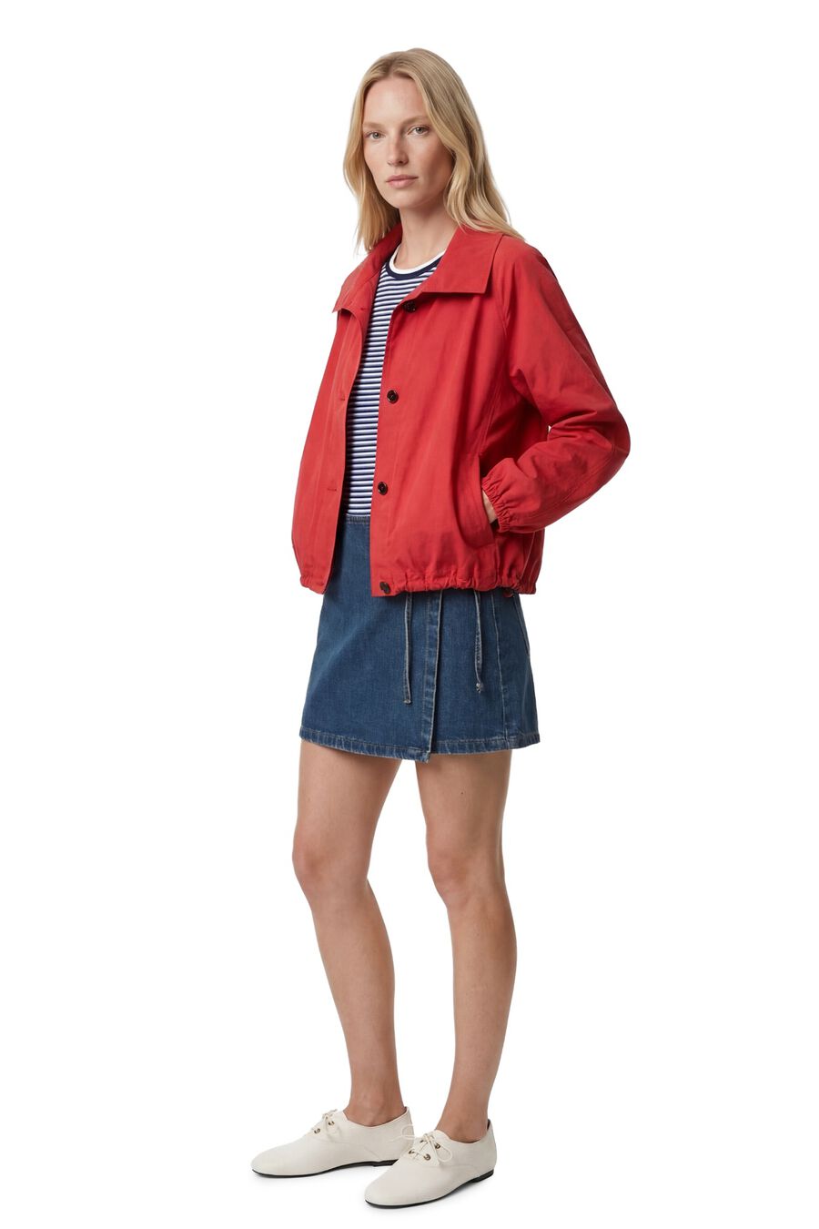 Minifalda pantalón denim