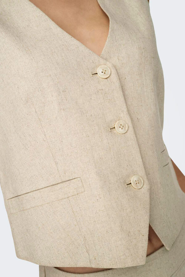 Springfield Linen suit waistcoat gray