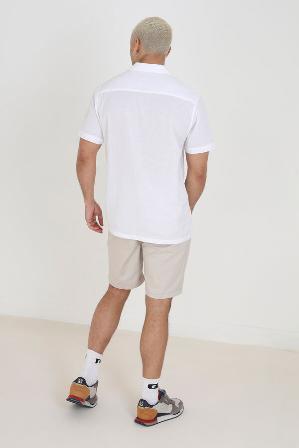 Brave Soul Short sleeve button-up shirt white