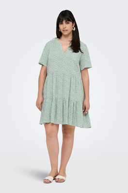 Vestido corto talla grande