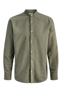 Jack & Jones PLUS Camisa manga larga popel&iacute;n fino