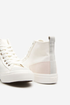 Springfield Basket Coupe Haute Toile &eacute;cru