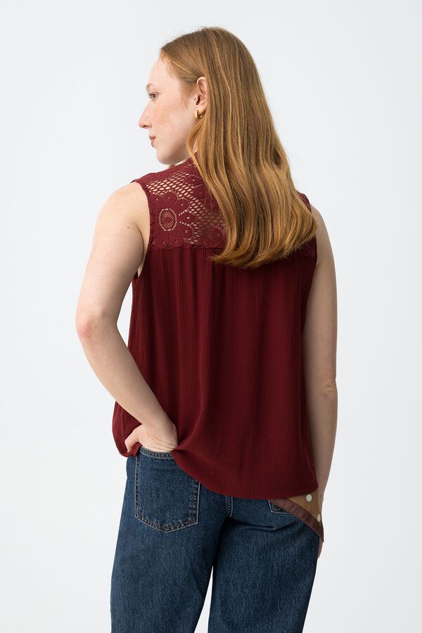 Tiffosi Sleeveless top rouge