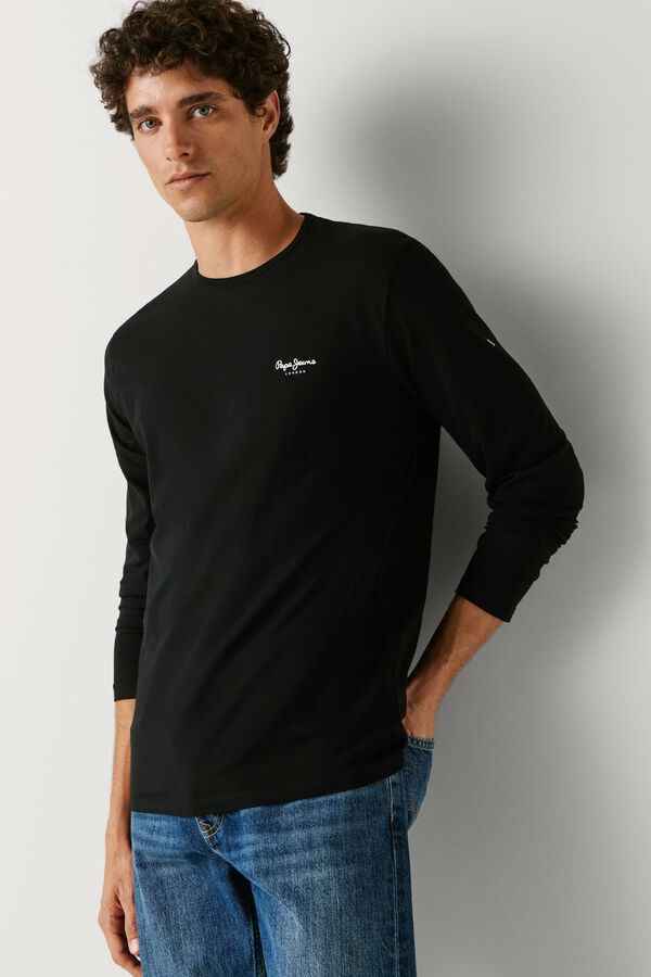 Pepe Jeans Fitted long sleeve T-shirt black