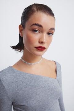 Springfield Asymmetrical neckline T-shirt