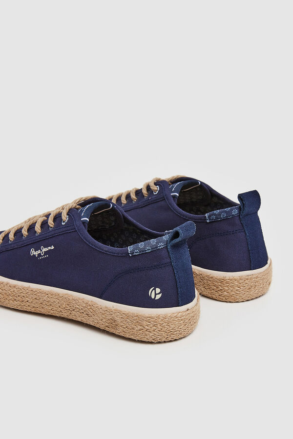 Springfield Classic cotton trainers blue