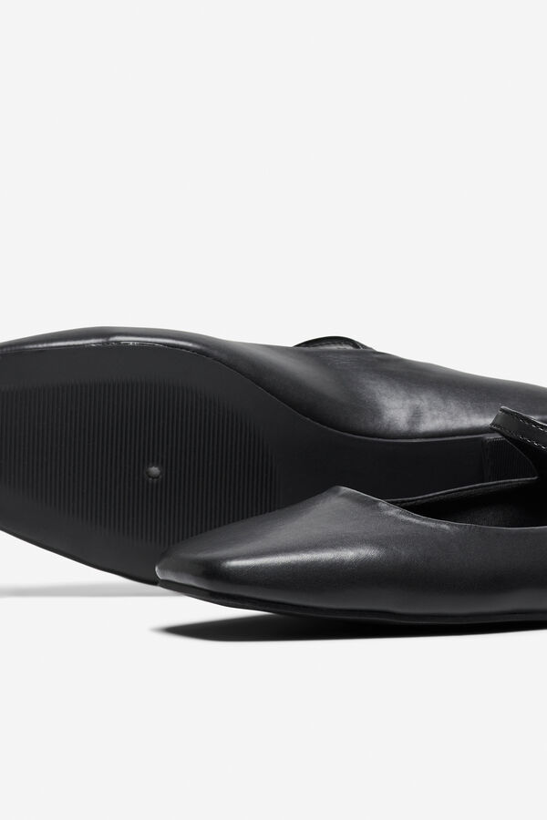 Only Bailarina plana punta cuadrada negro