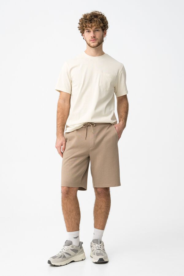 Tiffosi Bermudas cord&oacute;n ajustable beige