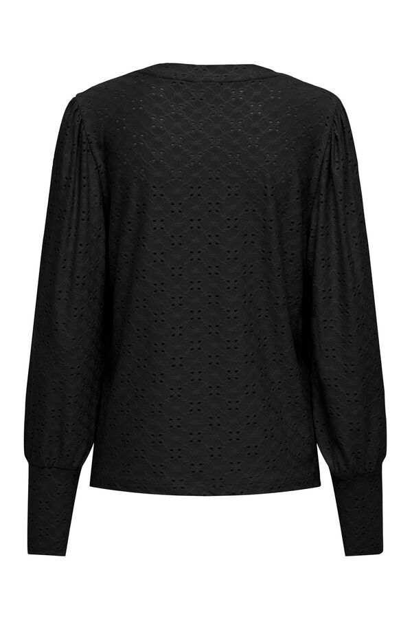 Springfield Openwork T-shirt black