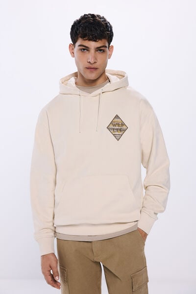 Springfield Sweatshirt com capuz étnico em capuz natural