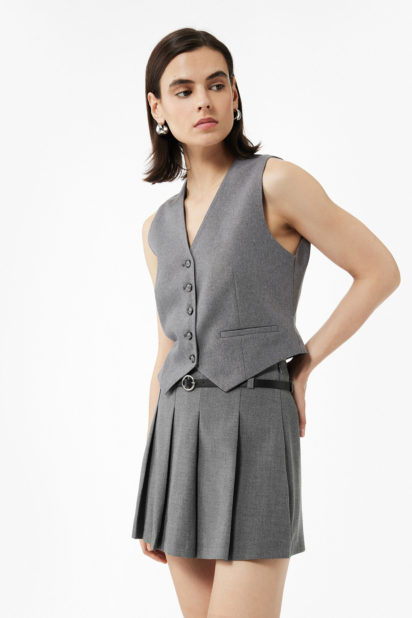 Koton Minifalda plisada