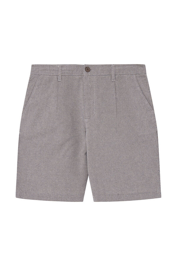 Springfield Comfort fit cotton Bermuda shorts medium beige