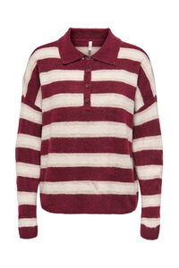 Only Lang&auml;rmelig Strick- Poloshirt