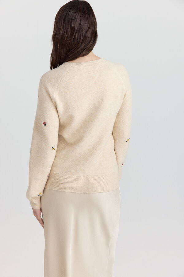 Springfield Floral embroidered jumper blue