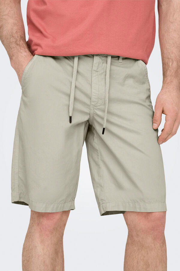 Springfield Men's Bermuda shorts with microprint grey