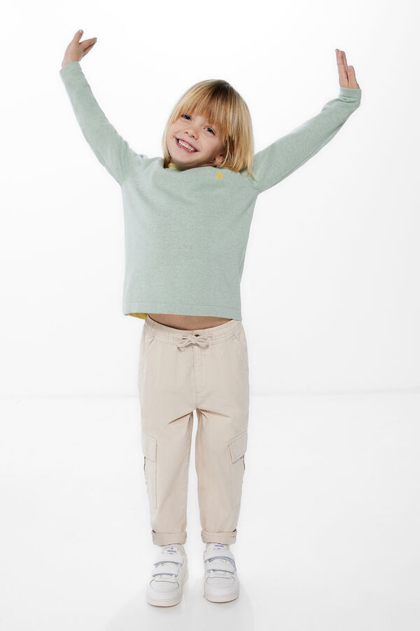 Springfield Boys' jumper with elbow patches print