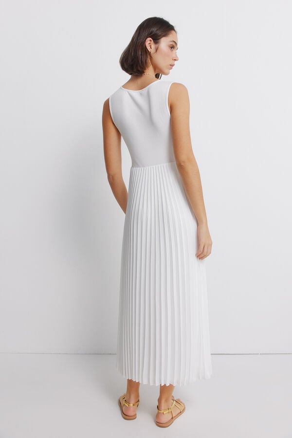 Springfield Two-fabric dress printed